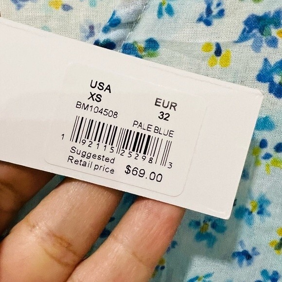 NWT BB Dakota Blueberry Tie-Dye Puffed Sleeve Top in Women’s Size XS - Picture 12 of 12